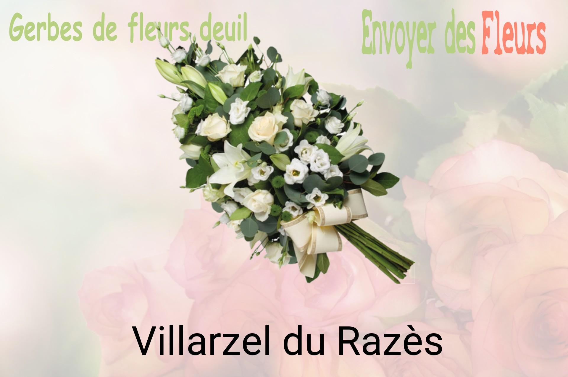 Gerbe de fleurs de deuil livrée à Villarzel-du-Razès